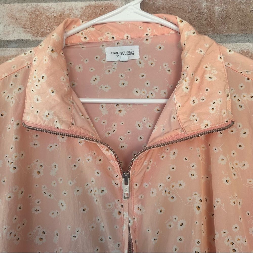 Sincerely Jules Bandier Wilder Jacket Windbreaker Women’s Large Cottage Floral - Picture 4 of 12